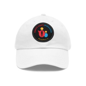 Hat with Leather Patch (Round)